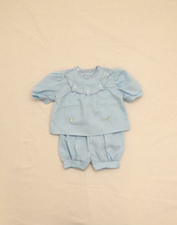 Embroidered shirt and bloomer set 3 months