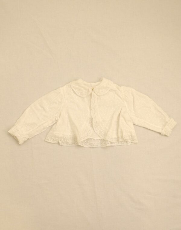 1900 feather duster christening shirt 0-6 months