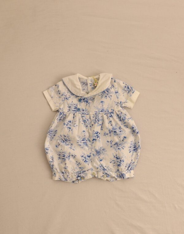 Blue flower romper