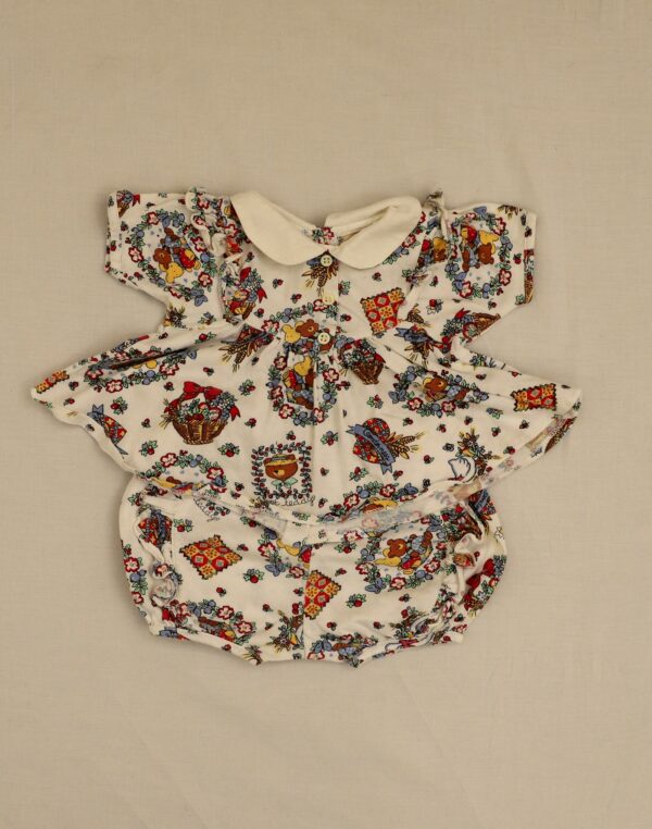 Ensemble chemise et bloomer ours jardinier