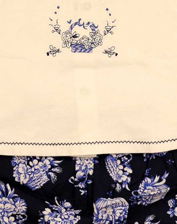 Ensemble T-shirt & bloomer panier de fleurs