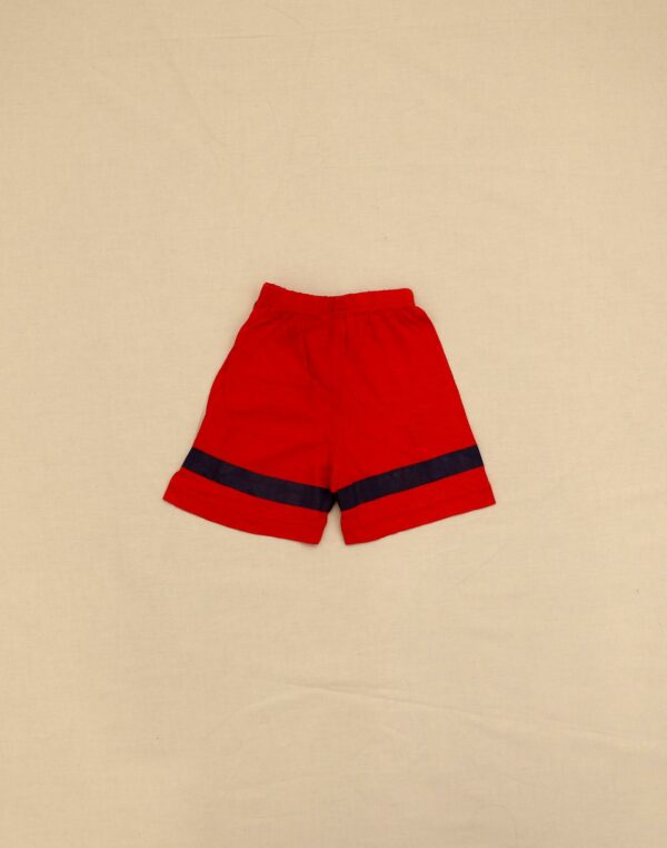 Short rouge à pieuvre