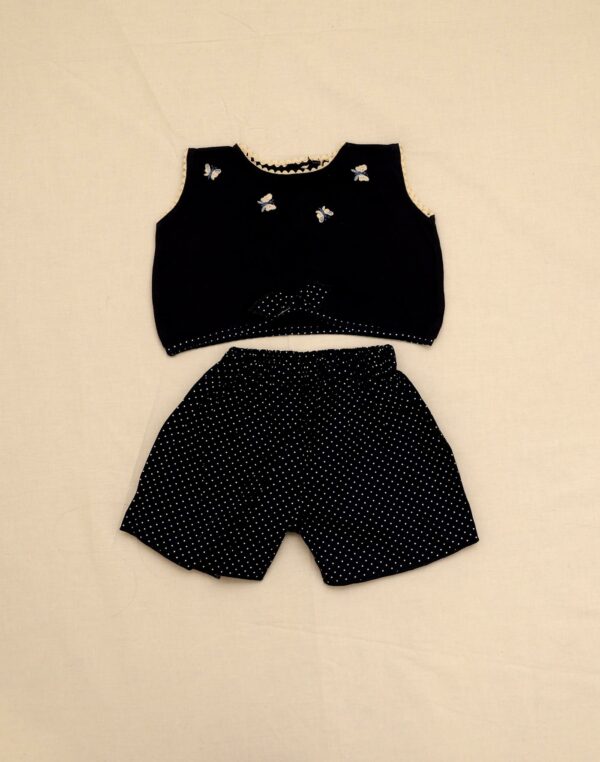 Navy tank top & shorts set