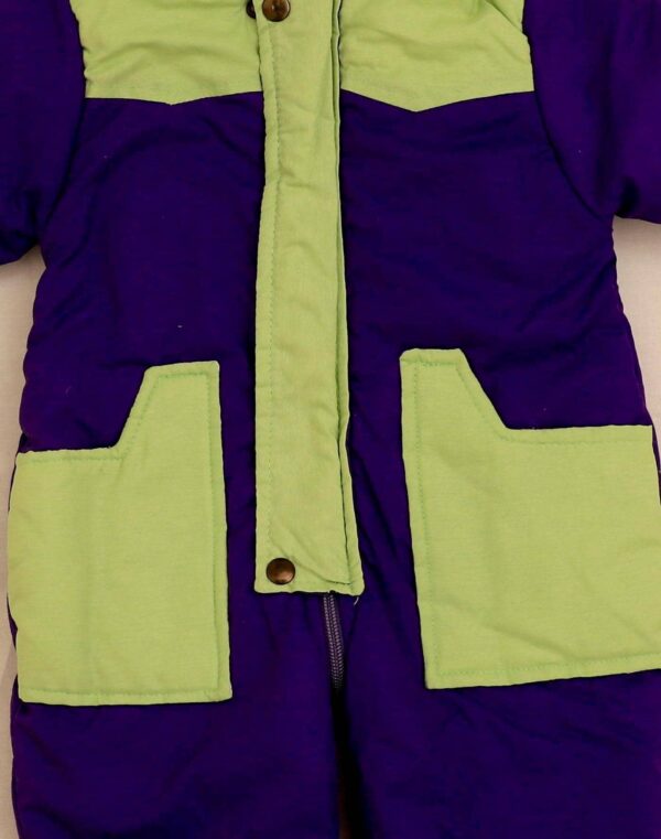 Combinaison ski violet vert