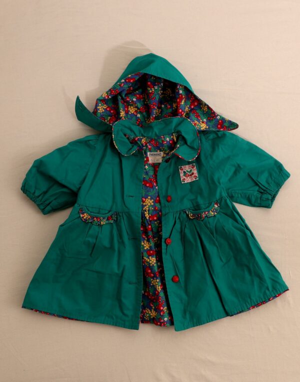 Lightweight coat with floral lining