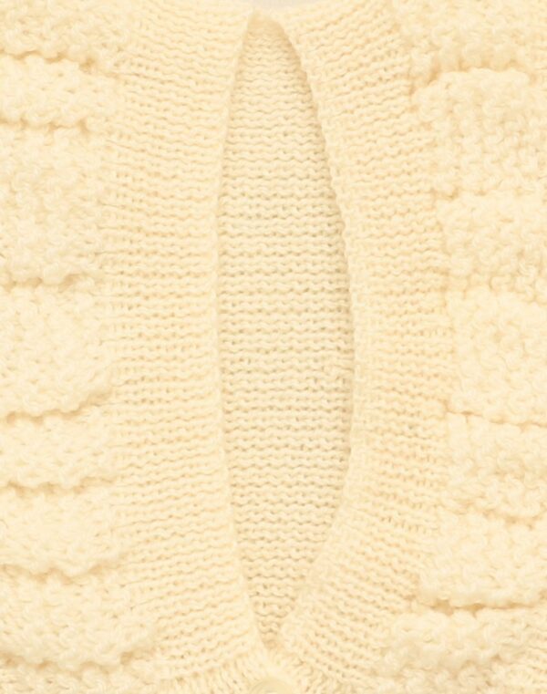 Gilet bouffant tricoté main