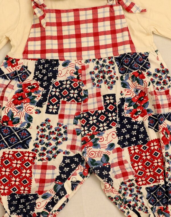 Combinaison jersey effet patchwork