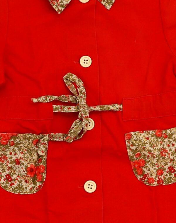 Blouse rouge sixties