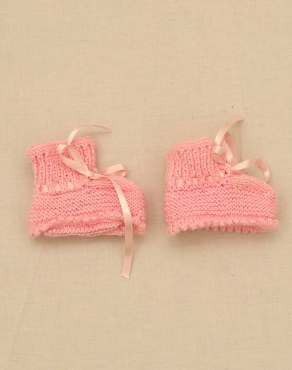 Chaussons roses naissance