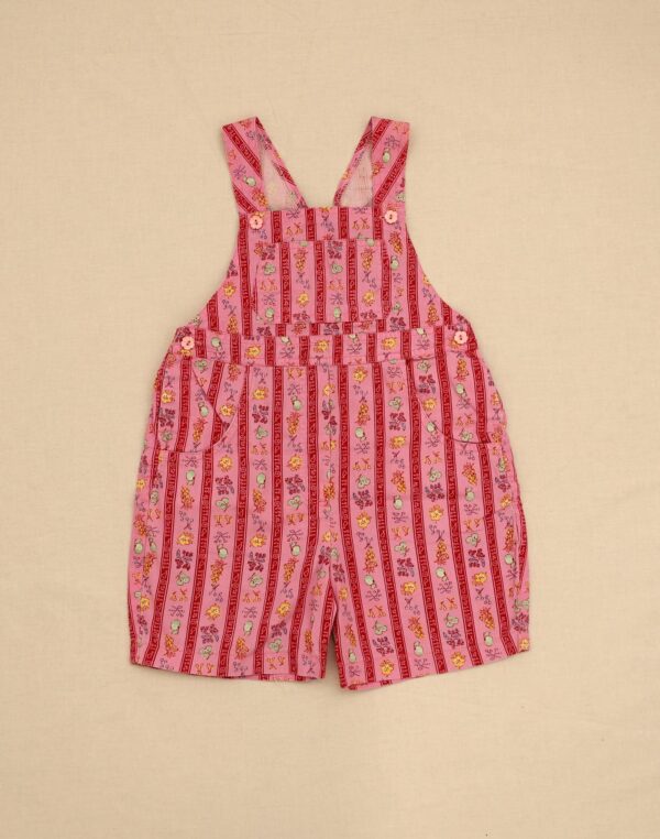 Patterned short overalls