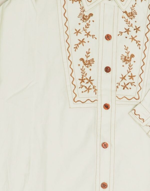 Chemise blanche brodée 8 ans