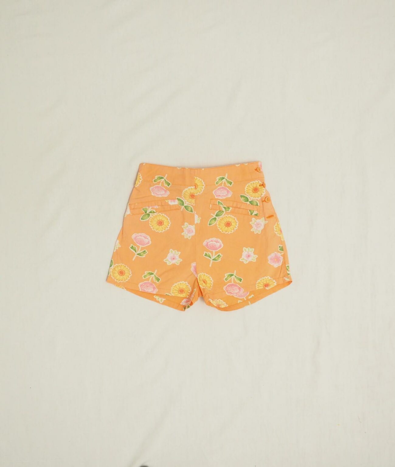 Short été Fille H&M Fleuri Taille 6-7 Ans (122-128 Cm) – Coton, Très Bon état