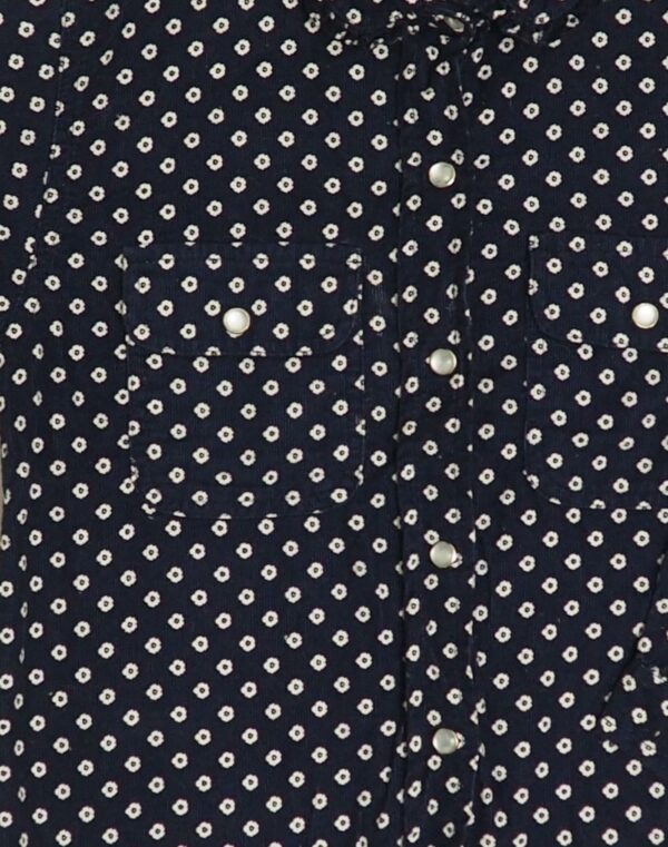 Chemise en velours fleurie 6 ans