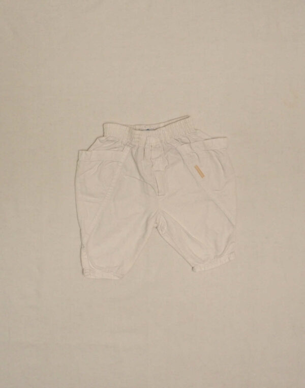 Pantalon blanc à grandes poches