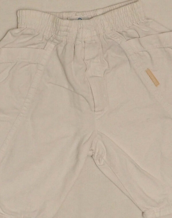 White pants with large pockets