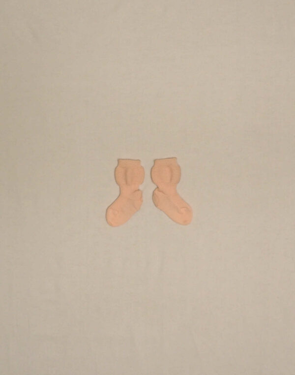 Chaussettes ballon rose pâle pointure 18-19