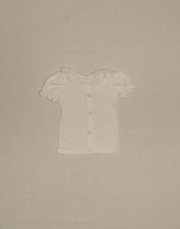 T-shirt col brodé
