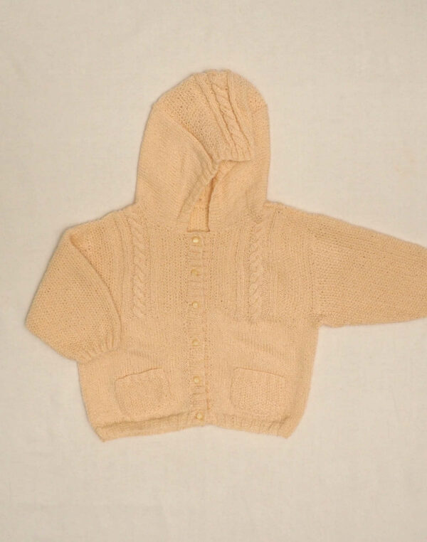 Hand-knitted hoodie