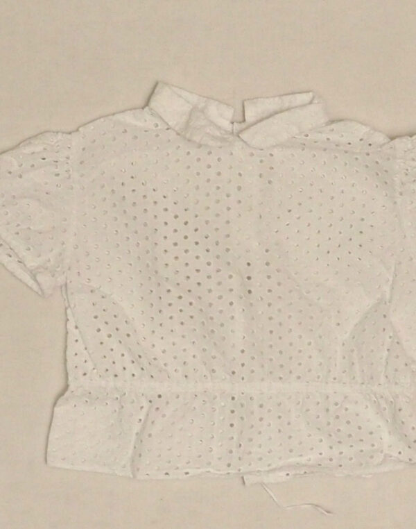 Chemisette en coton brodé