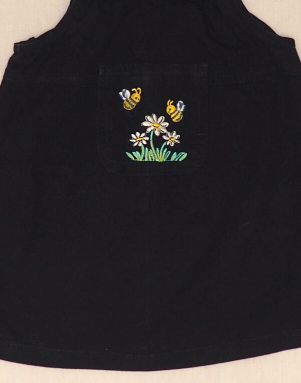 Robe brodée abeilles