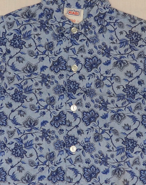 Blue floral blouse