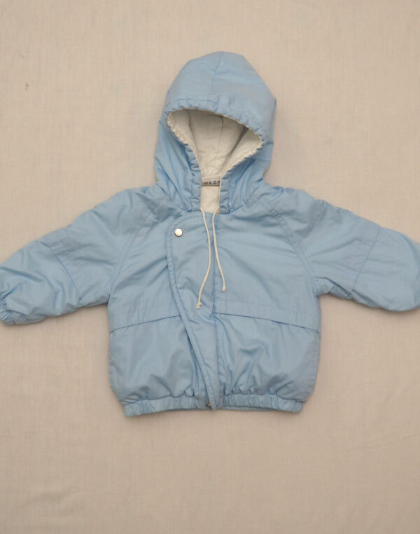 Light blue hooded jacket