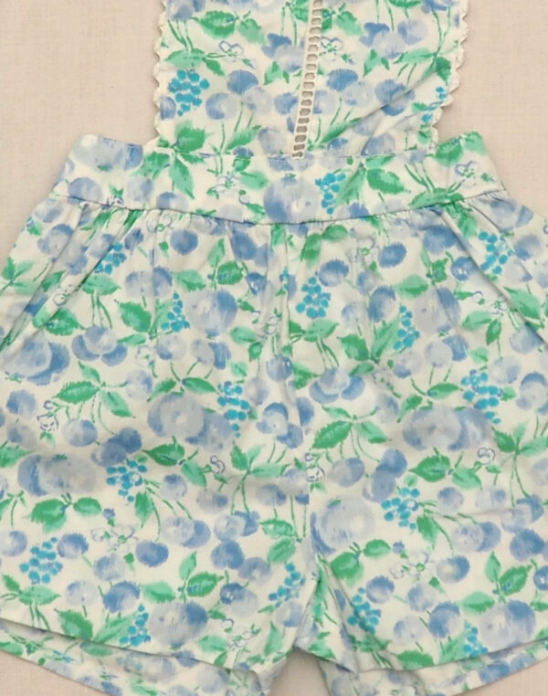 Blue cherry overalls