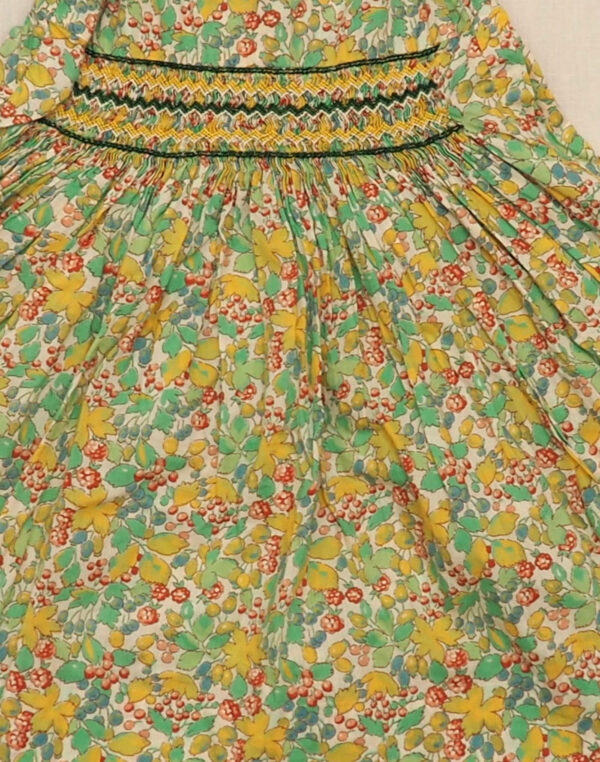 Robe liberty à smocks faite main