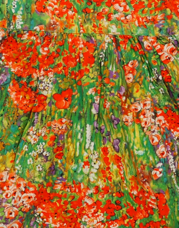 Robe fleurie impressioniste 8 ans