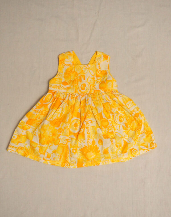 Sun pattern apron dress