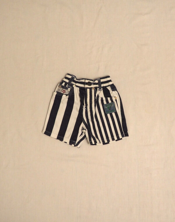 Navy striped shorts