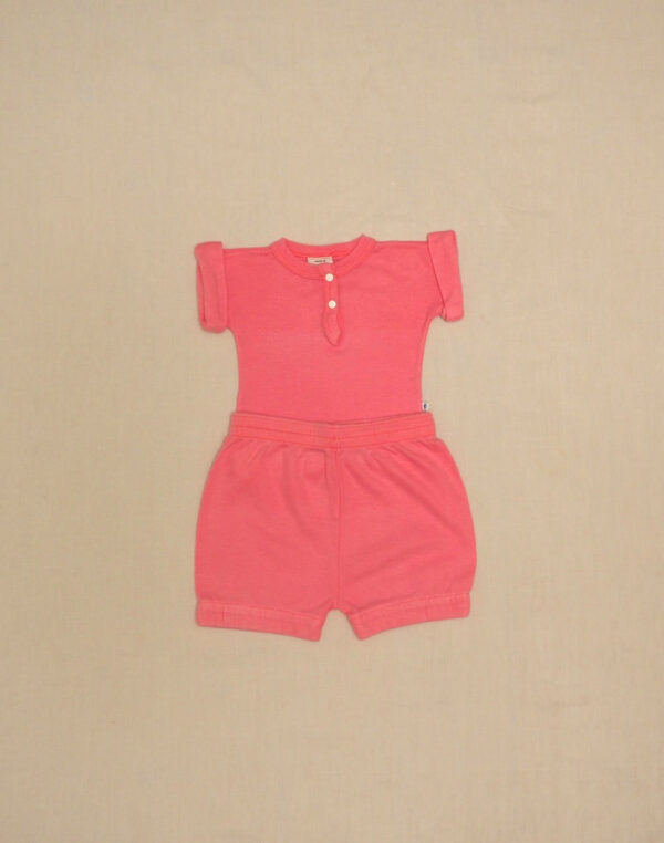 Pink T-shirt & shorts set