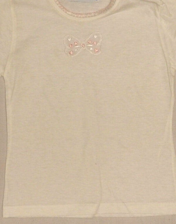 White embroidered T-shirt