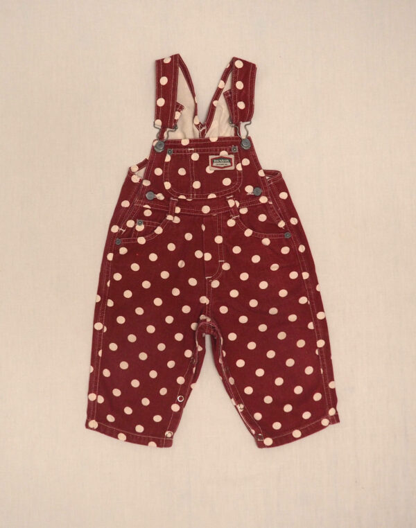 Polka-dot overalls