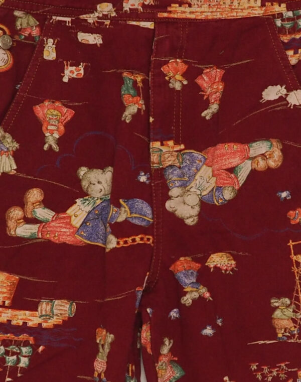 8-year-old burgundy overalls