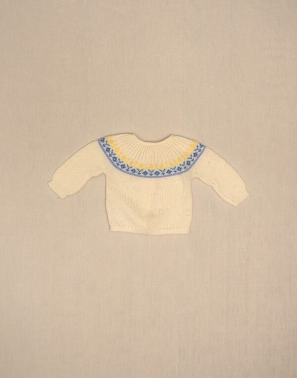 Jacquard baby sweater