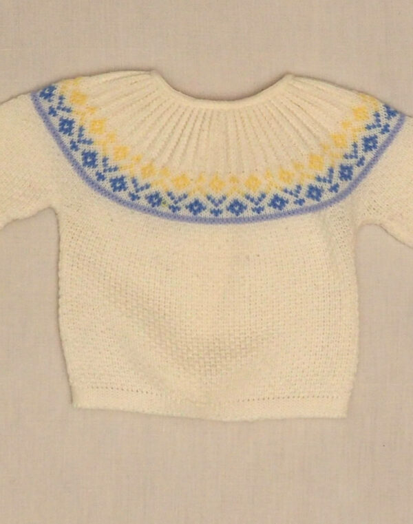 Jacquard baby sweater