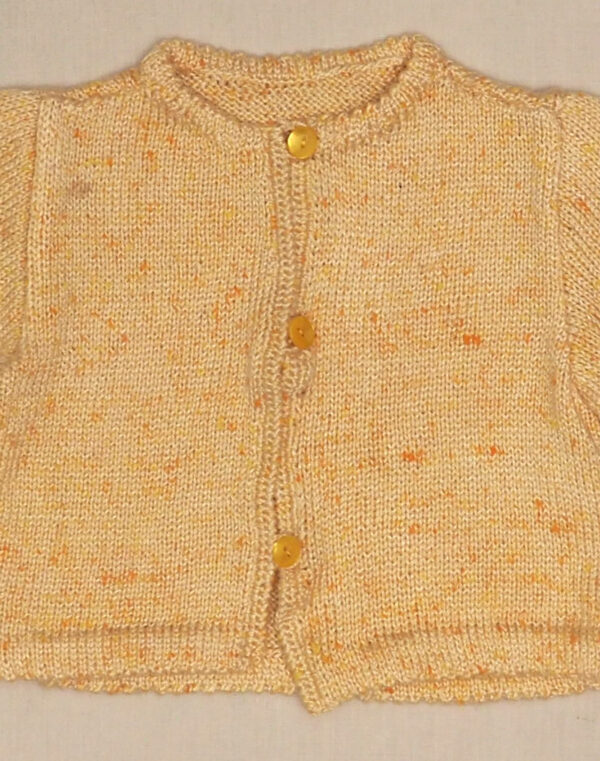 Mottled orange cardigan