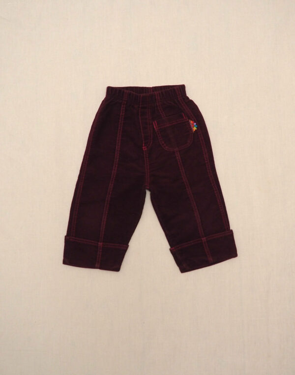 Purple velvet pants