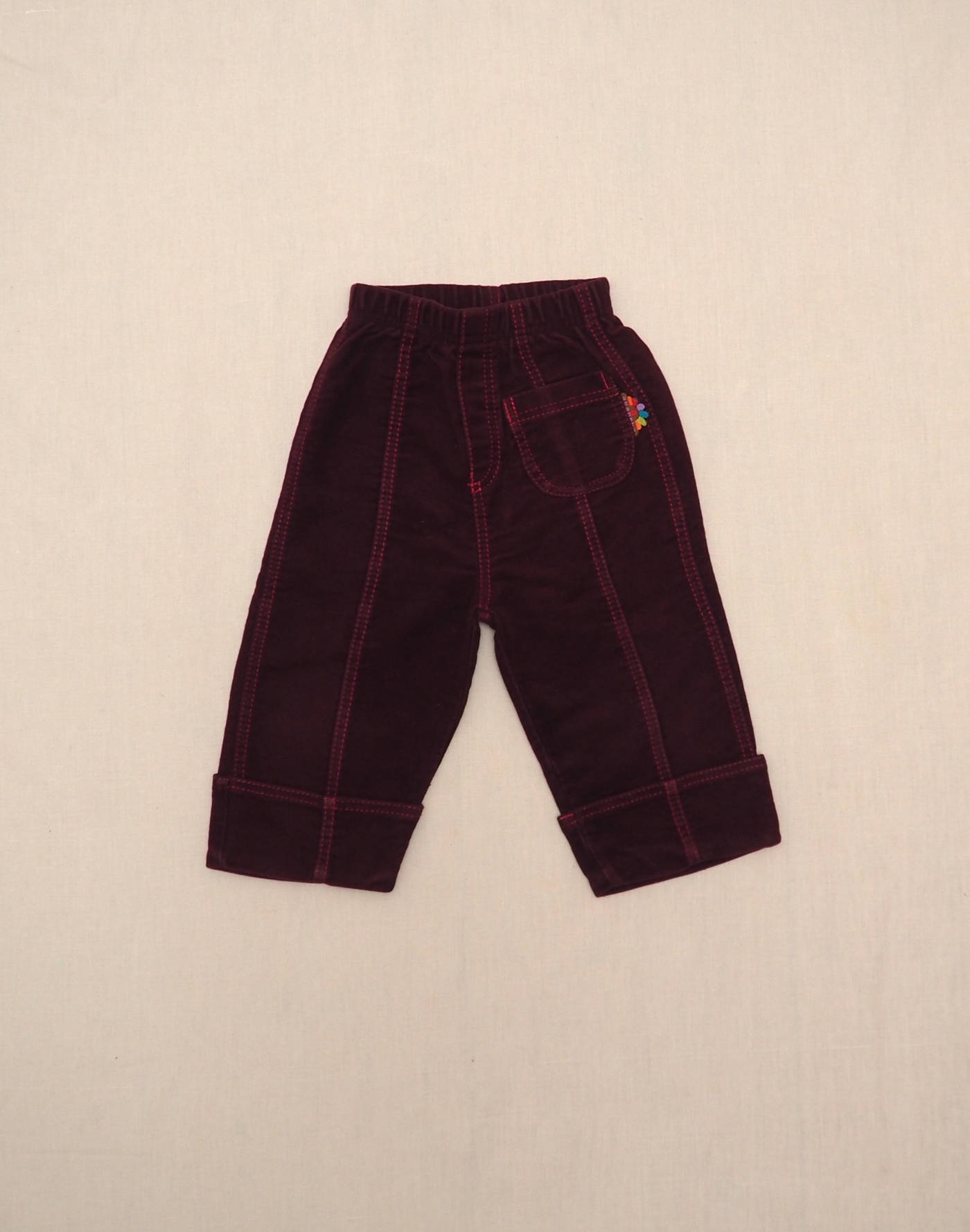 Purple velvet pants