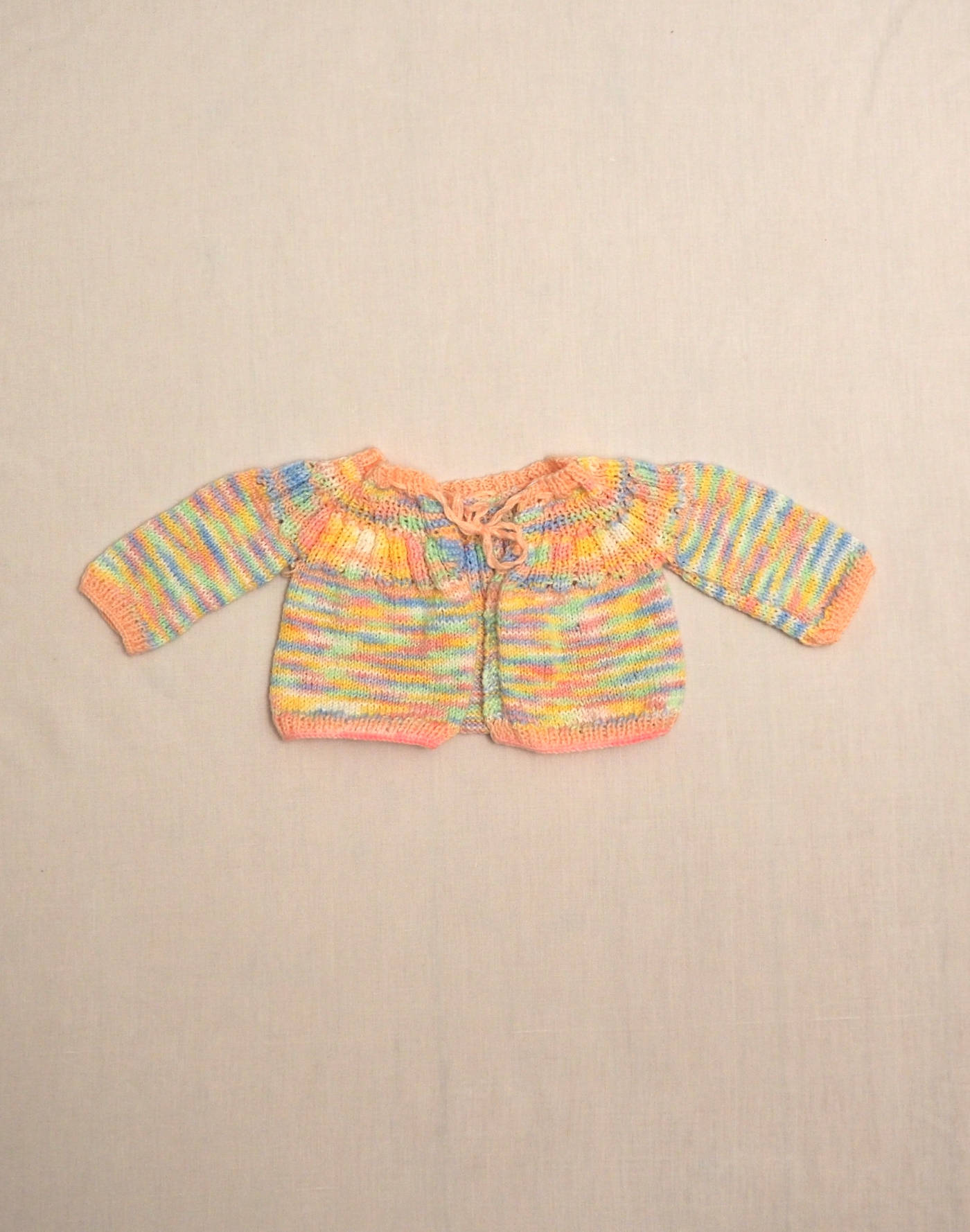 Gilet fait main multicolore