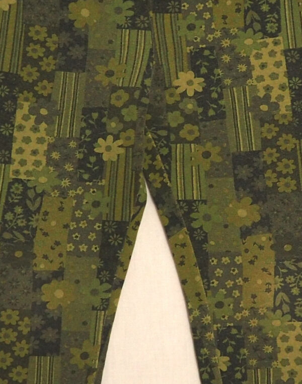 Khaki floral leggings
