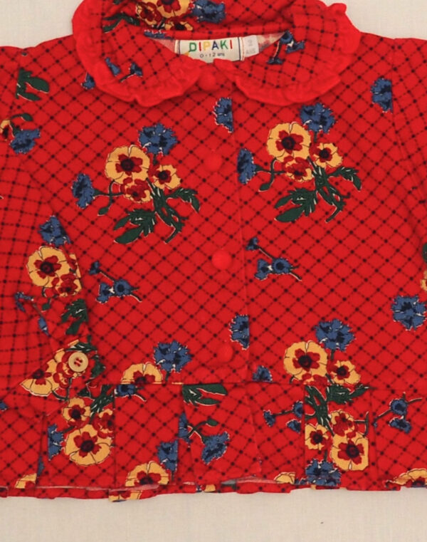 Red floral shirt