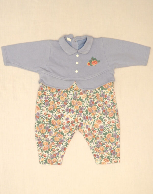 Flowered romper