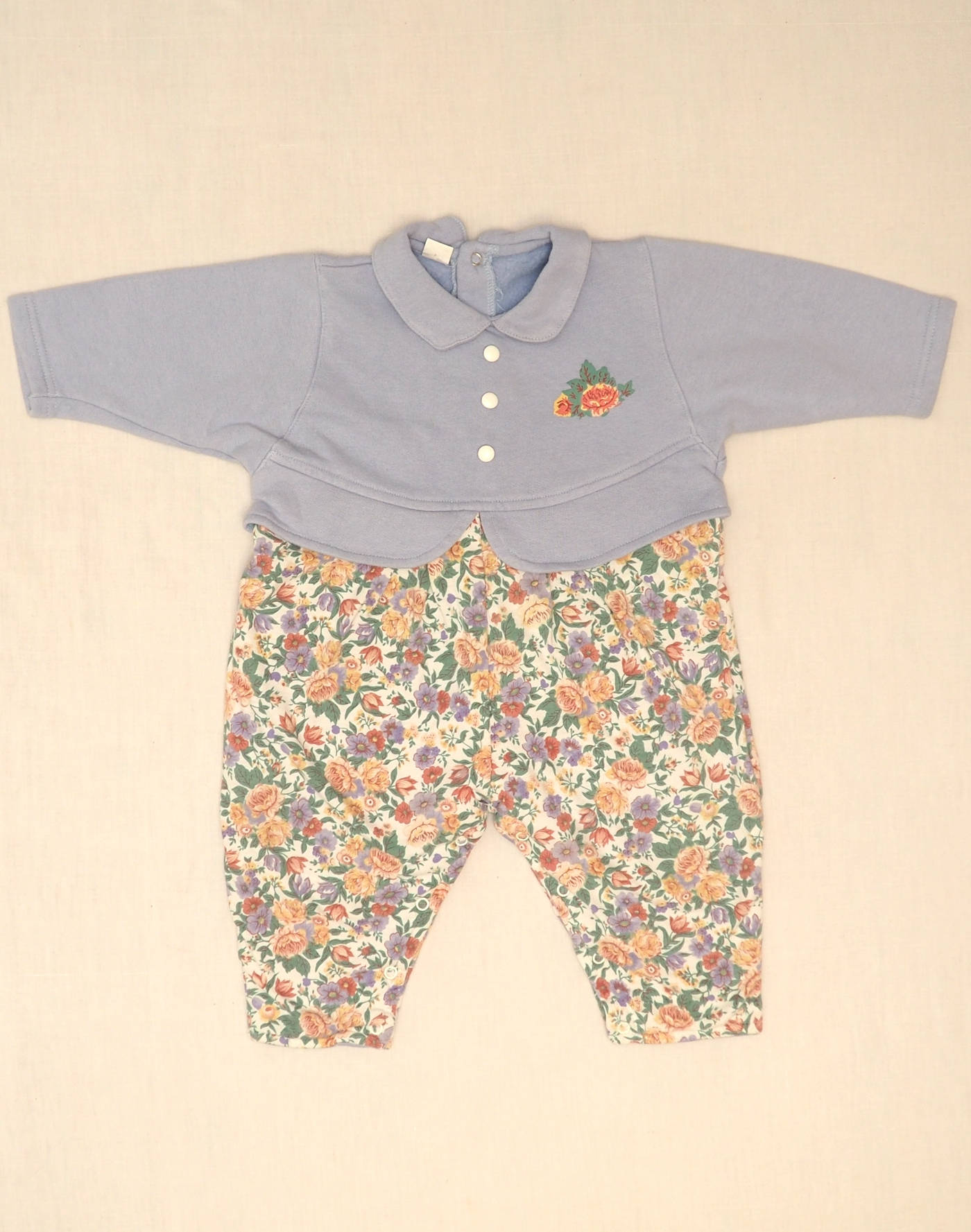 Flowered romper