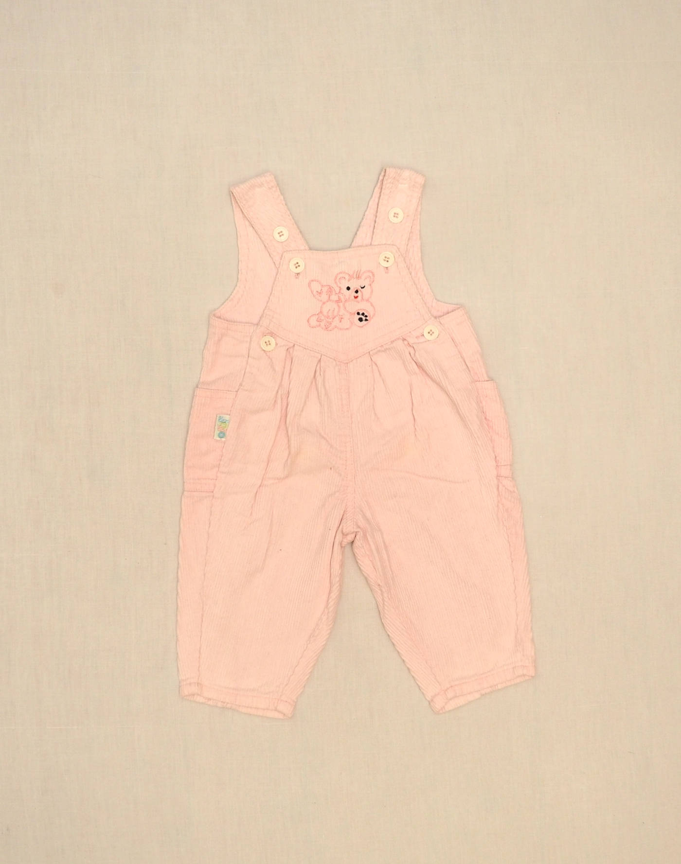 Salopette rose ourson