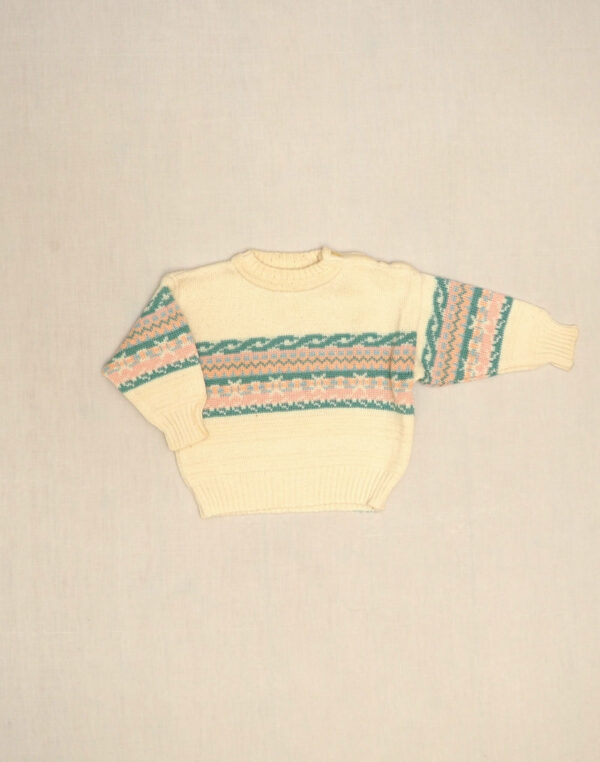 Jacquard frieze sweater