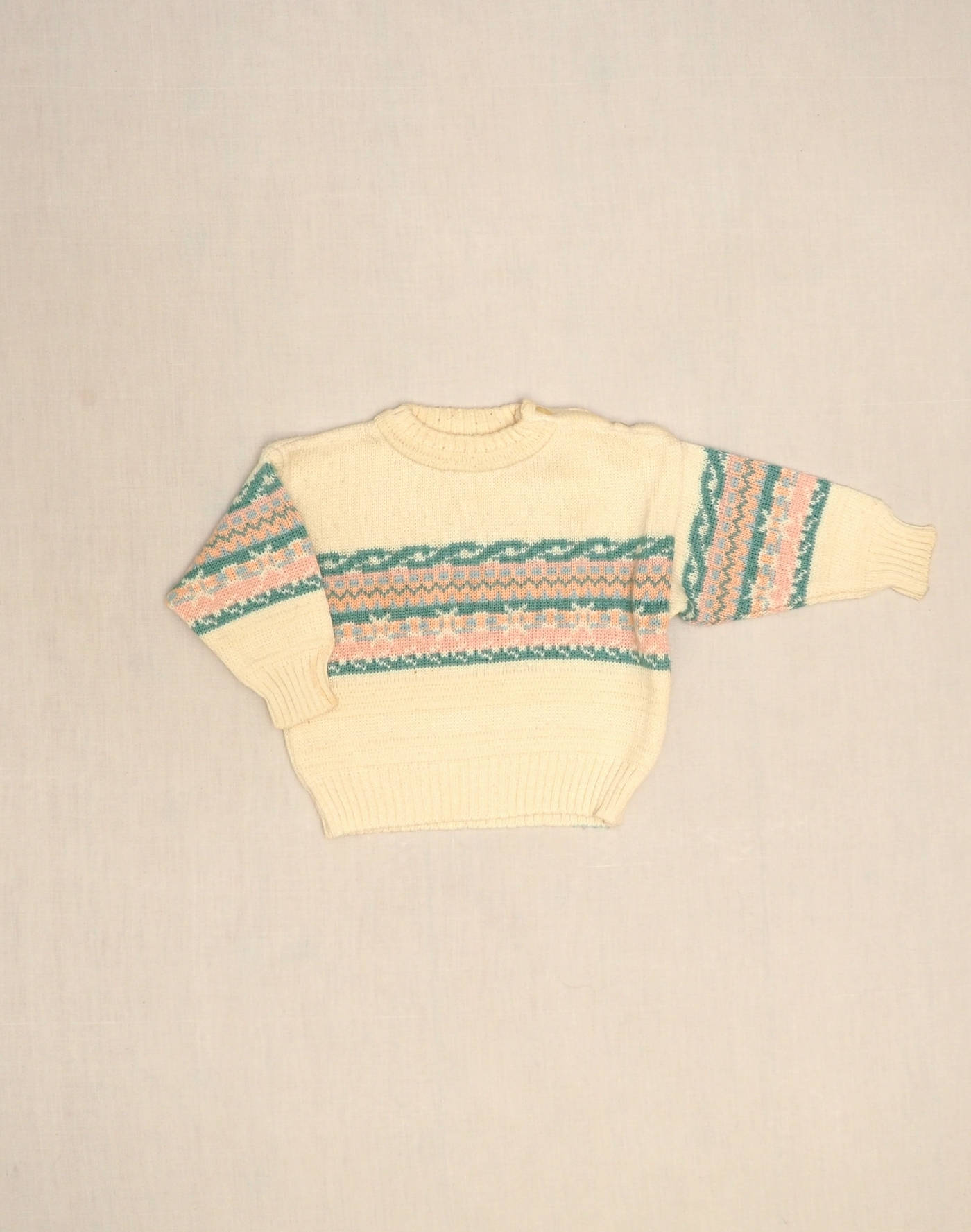 Jacquard frieze sweater