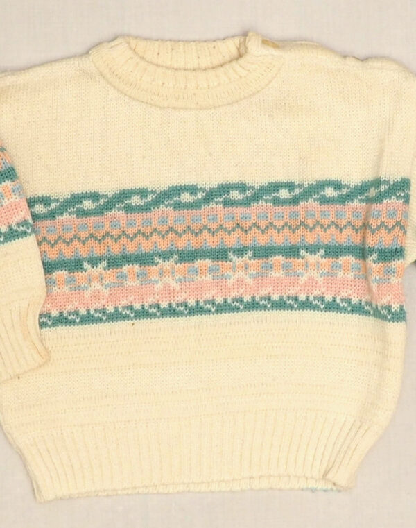Jacquard frieze sweater