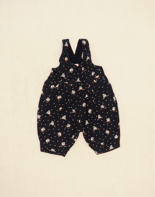 Penguin-lined overalls